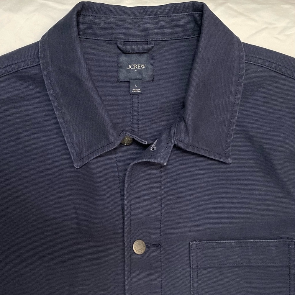 J. Crew Canvas Chore Men's Jacket Navy - Picture 6 of 9